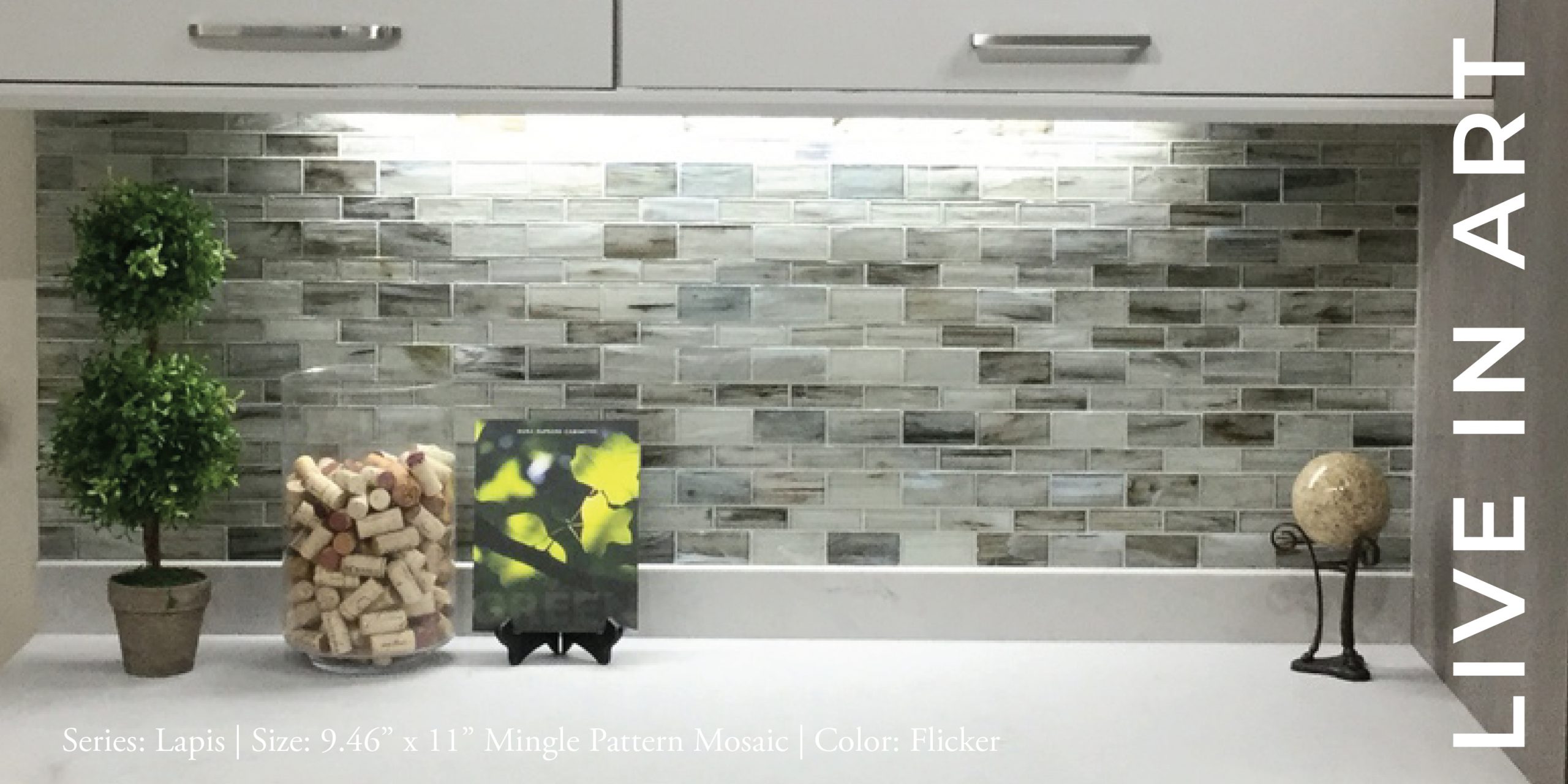 Lapis Flicker Mingle Pattern Mosaic